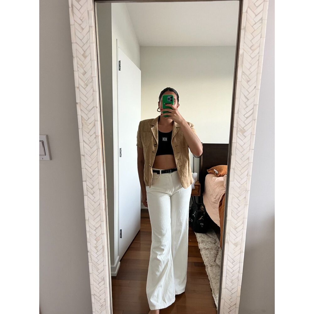 Frame Le Palazzo White Jeans sz 30